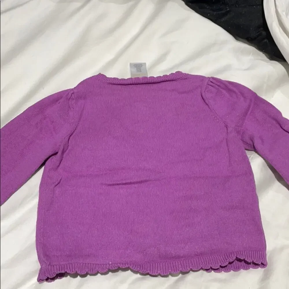 Gymboree 12-18m lavender cardigan worn once